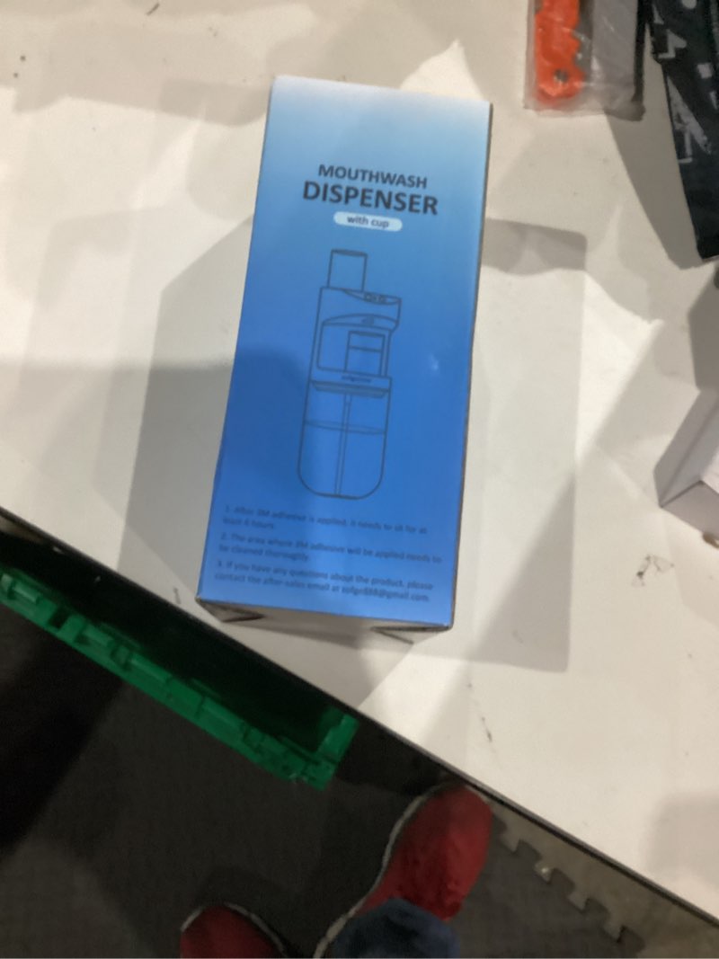 Condition photo showing Good Condition for Automatic Mouthwash Dispenser for Bathroom,Bathroom Accessories 19.4 Fl Oz Dispensers with Magnetic Cups,Wall Mounted Dispenser,Suitable for All Age Groups,White