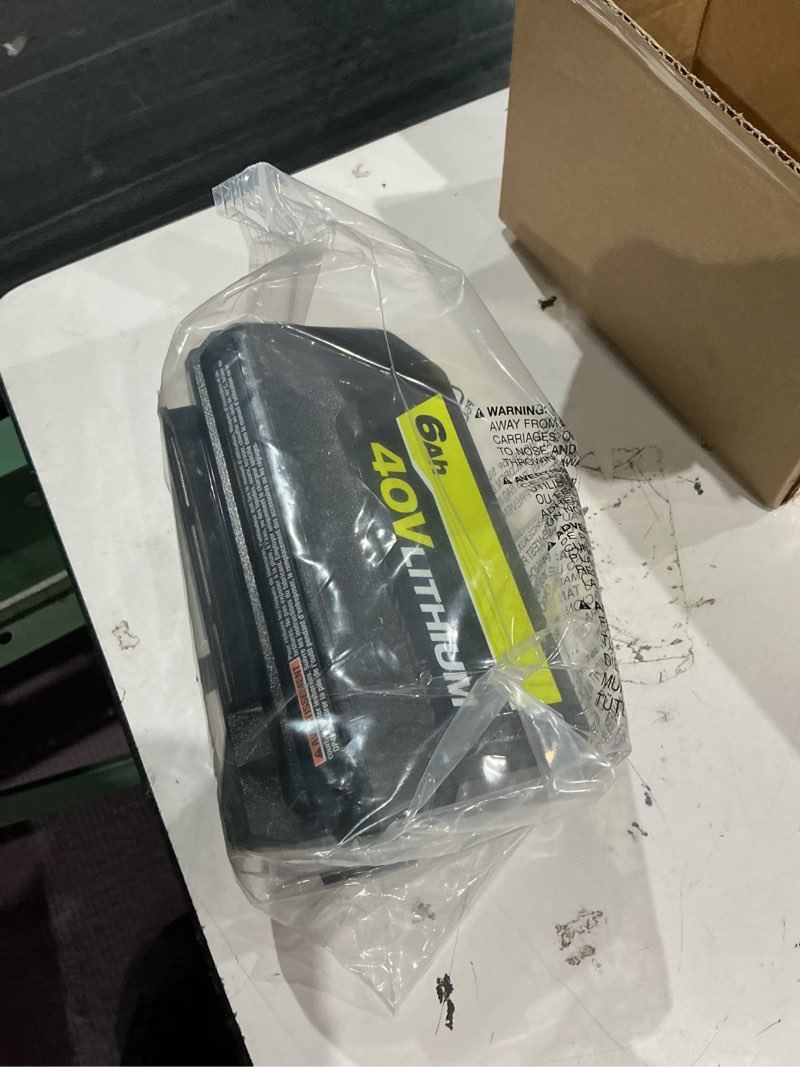 Condition photo showing Good Condition for ryobi 40v lithium-ion 6.0 ah high capacity battery