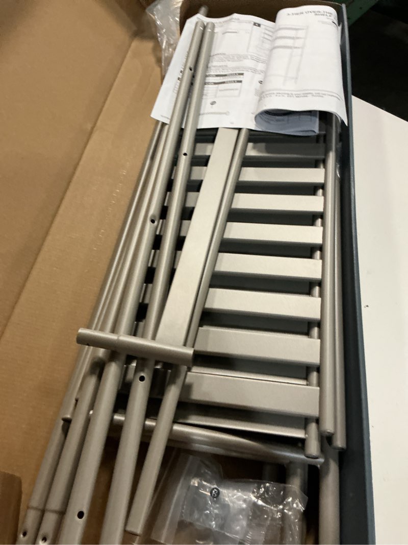Condition photo showing As Is for susunnus over the toilet storage 3 tier s,bathroom shelves over toilet,freestanding space saver with toilet paper holder,stainless steel,pragmatic, sturdy,waterproof,silver m-size
