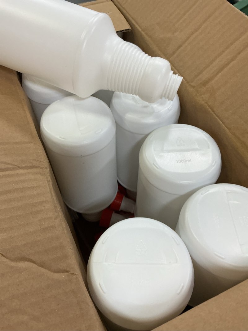 Condition photo showing Good Condition for 10 packs 32oz empty spray bottles plastic heavy duty refillable spray bottles with adjustable nozzle and measurements for all purpose cleaning solutions
