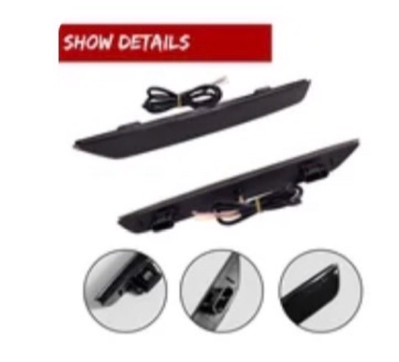GTINTHEBOX for 2011 2012 2013 2014 2015 2016 2017 Honda Odyssey LED Rear Fog Bumper Reflector Brake 