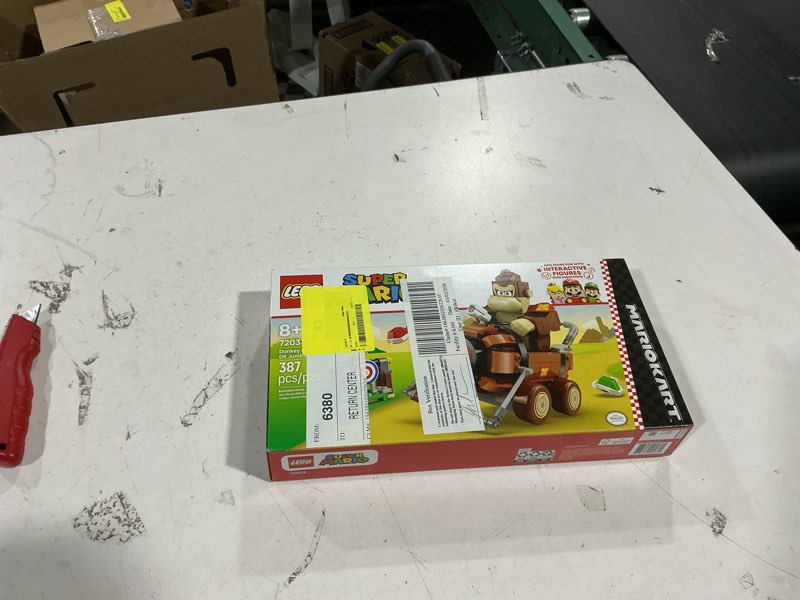 Condition photo showing New/Like New for lego super mario kart donkey kong & dk jumbo building toy 72033