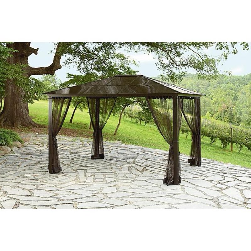 ( incomplete)Essential Garden Mission Creek 10ft x 12ft Hardtop Gazebo