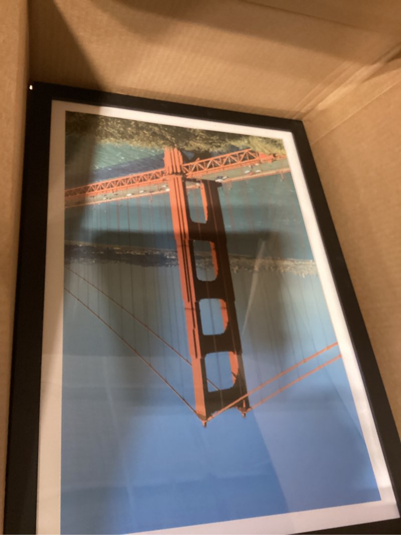 Condition photo showing As Is for amazon basics rectangular photo picture frame, 8 x 10 in, pack of 2, 11.22 x 9.21 inches, black