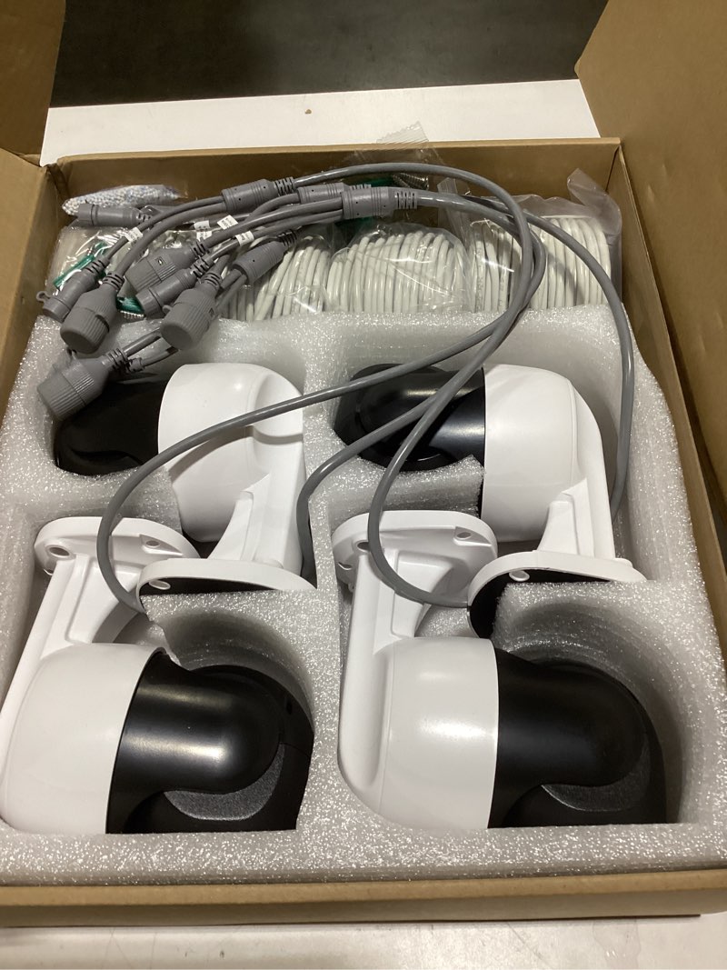 Condition photo showing Good Condition for (Auto Tracking) 4K 2-Way Audio PTZ PoE Outdoor Wired Security Cameras System Home Wired Cameras Video Surveillance DVR Recorder System 4Cams PTZ+4Cams Bullet 3TB