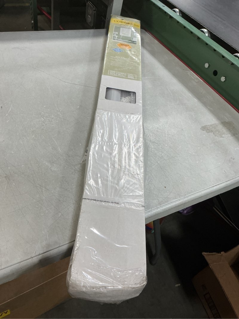 Condition photo showing New/Like New for Cordless Light Filtering Mini Blind - 35 Inch Width, 48 Inch Length, 1" Slat Size - Pearl White - Cordless GII Morningstar Horizontal Windows Blinds for Interior by Achim Home Decor 35"W x 48"H White