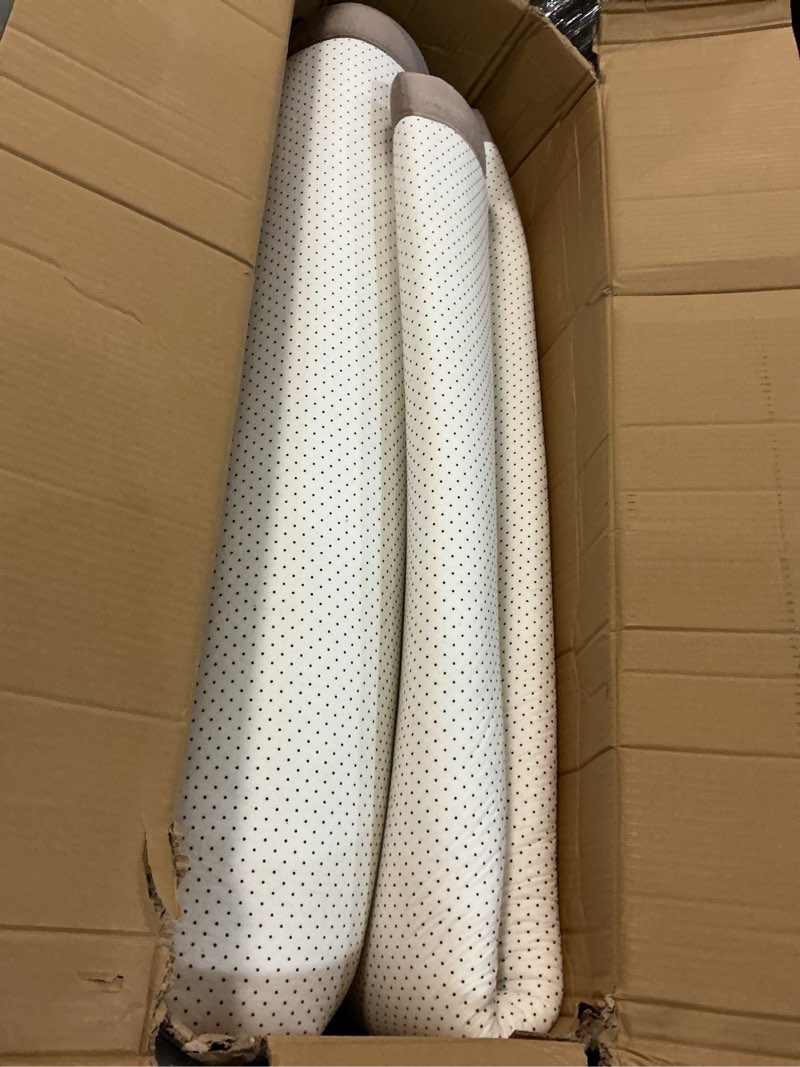 Condition photo showing As Is for Baby Play Mat for Floor Tummy Time Mat Nursery Rug Muscle Mat Area Rug Playroom Rug Tatami Mat 13'1"x6'7" Memory Foam 1.3" Thick Crawling Mat For Babies,Toddlers, Infants, Kids,Floor Mat(Brown) Camel 13'1"x6'7"