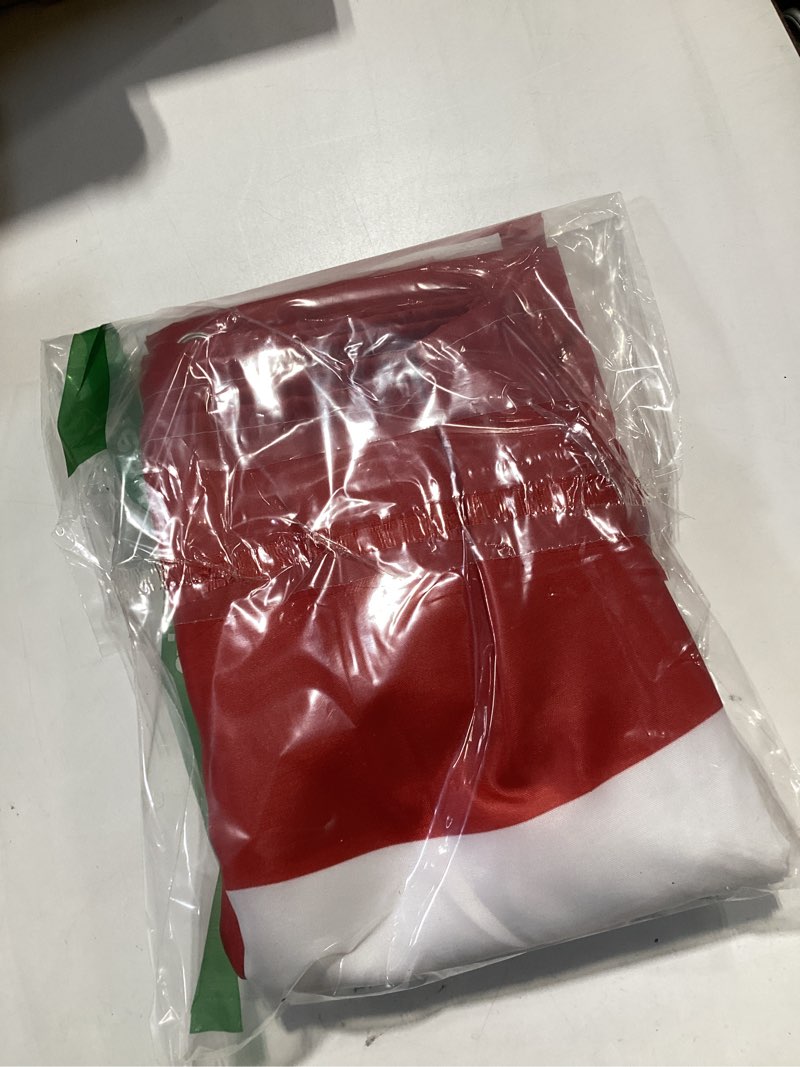 Condition photo showing New/Like New for ALAGEO Red and White Stripe Shower Curtain for Bathroom, Waterprrof Polyester Fabric Shower Curtains Christmas Red Decorative Curtains for Bathroom Curtain Sets with Hooks, Standard Size 72" x 72" 72"W x 72"L (Pack of 1) Red and White