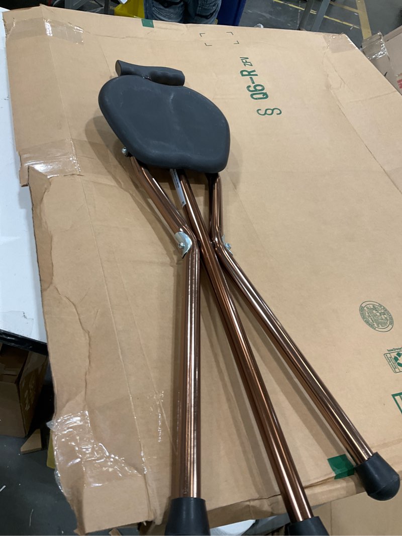 Condition photo showing As Is for PEPE Mobility Folding Cane with Seat (32.5" Height), Walking Cane with Seat for Travel, Men and Women, 3-Leg Seat, Aluminium Bronze