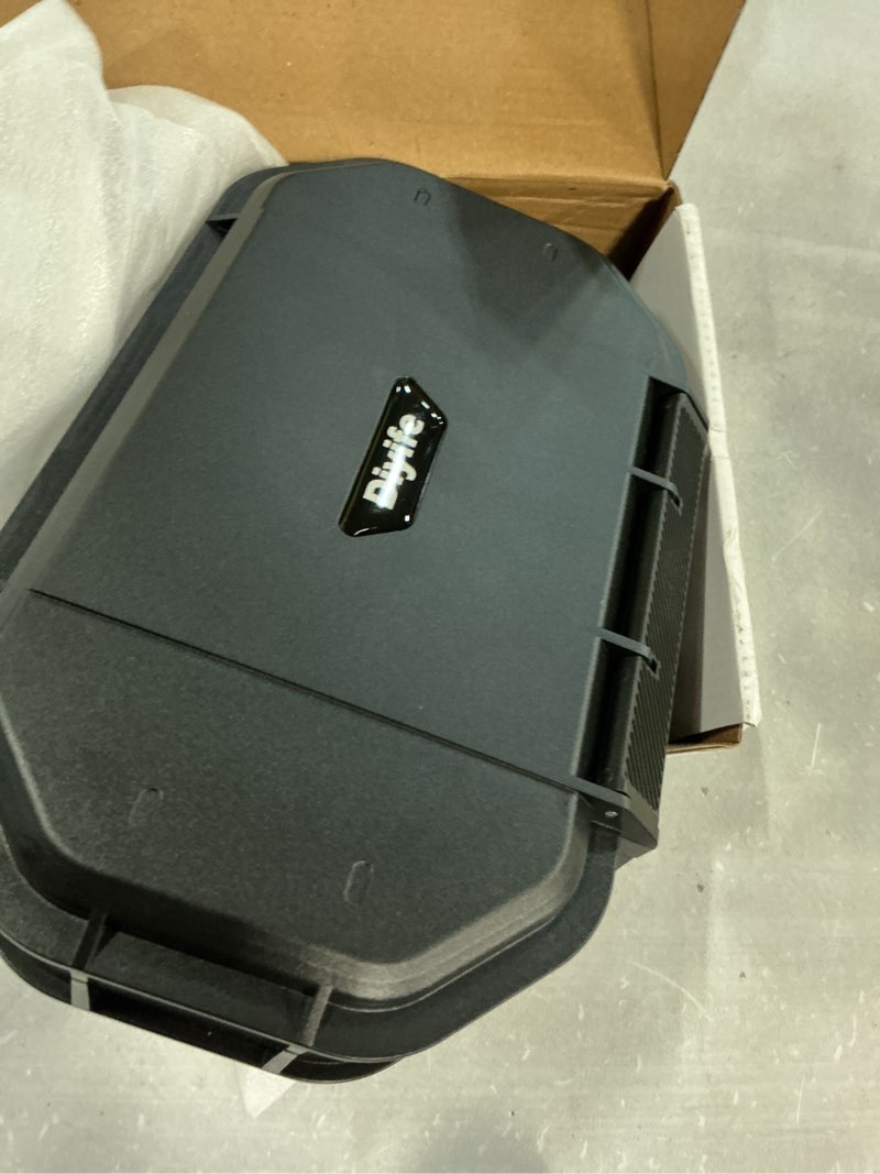 Condition photo showing Good Condition for diyife portable safe box, [waterproof] travel safe lock box with code, 4 digit combination lock anti-theft lock box with removable chain, portable lockbox for beach outdoor dorm hotel home large