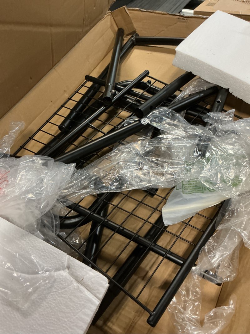 Condition photo showing As Is for heavy duty clothes rack, metal clothing rack load 450 lbs, rolling coat racks for hanging clothes with lockable wheels, wardrobe closet garment racks for bedroom, black