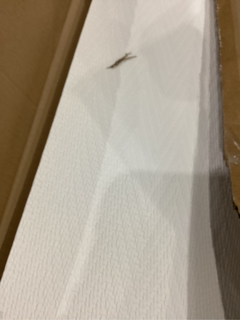 Condition photo showing Good Condition for haimin wall panels peel and stick pvc wall panels 10 pieces 23.6x11.8in (19.4 sq. ft. coverage) lightweight textured grasscloth look tile ideal for kitchen bathrooms living rooms bedrooms white-1101