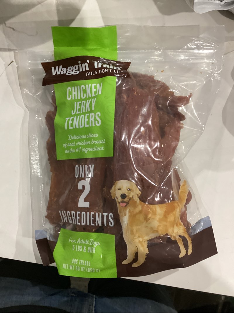 Condition photo showing New/Like New for Waggin' Train Chicken Jerky for Dogs - Limited Ingredient Dog Treats for Dogs 30 oz. Pouch