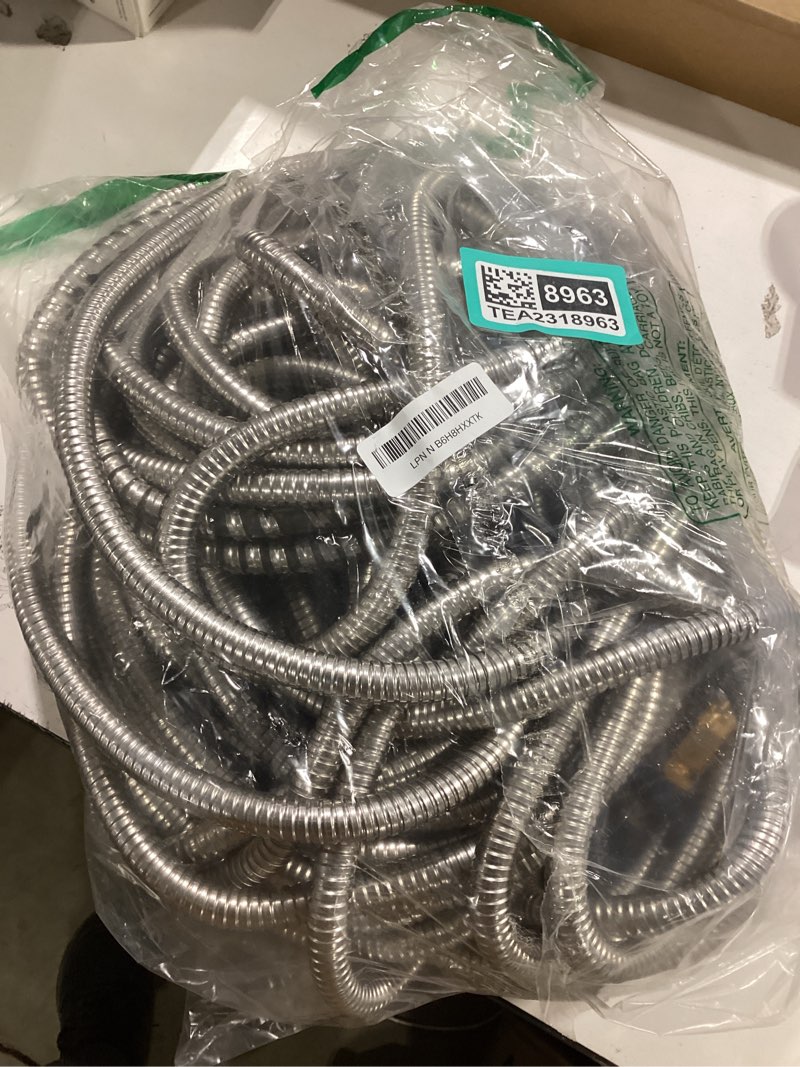 Condition photo showing Good Condition for 100 ft garden hose expandable - 304 stainless steel water hose 100 ft - heavy duty flexible kink free hose, no bite 100ft
