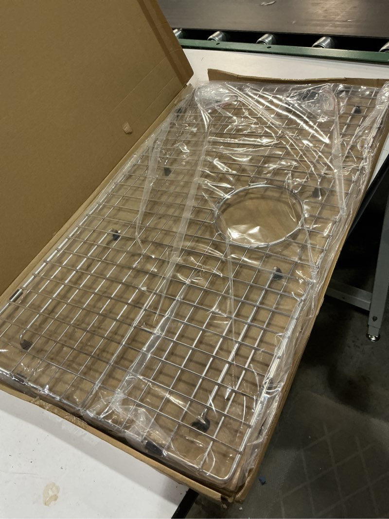 Condition photo showing New/Like New for serene valley kitchen sink bottom grid and sink protector ndg3018, 304 premium stainless steel, dim 27 1/2" x 15 11/16"