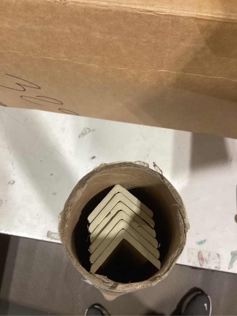 Condition photo showing Good Condition for 6 pcs 45" wall corner protector trim borders for wall black wood grain wall edge strip crown molding trim door and window frames mirror backsplash tile edge 6 black