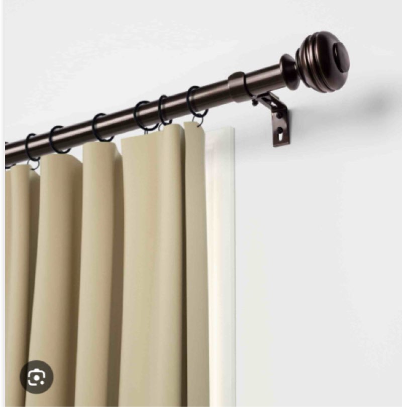 Assorted curtain rod shower and bethromm