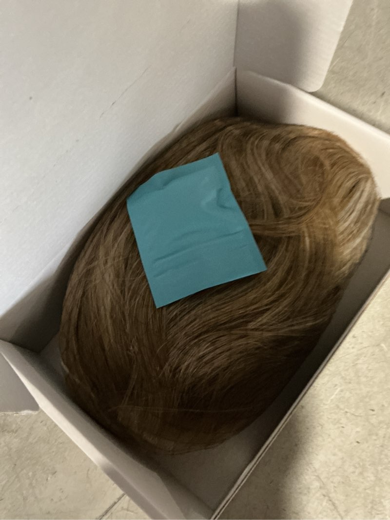 Condition photo showing Good Condition for starluck wig for women lace front wigs synthetic wigs 18-inch shoulder length layered natural wavy ash blonde with highlight