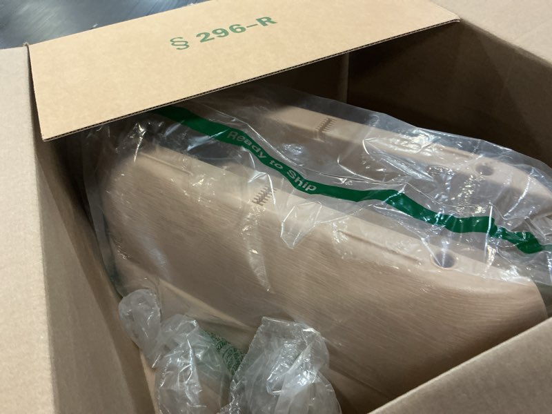 Condition photo showing Good Condition for emsco group bloomers railing planter with drainage holes – 24" weatherproof resin planter – sand sand 24.3 × 10.5 × 9.5 inches