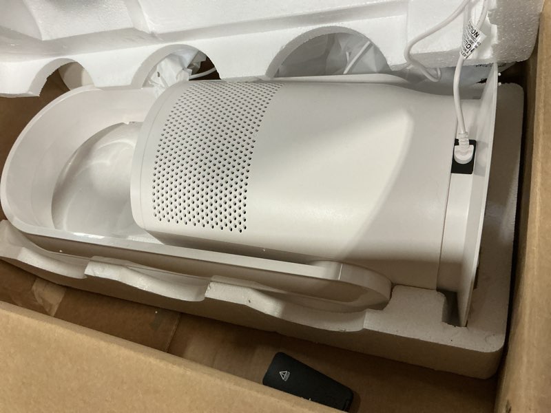 Condition photo showing Good Condition for ultty bladeless tower fan with air purifier, 90° oscillating bladeless fan with remote, touch, 8h timer, floor fans for bedroom whole room home office r021, white white medium