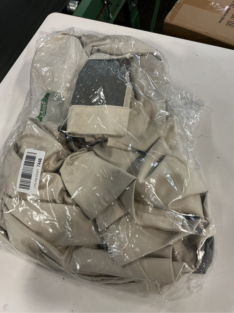 Condition photo showing As Is for MIULEE Velvet Curtains 84 inches - Luxury Blackout Curtains for Bedroom Living Room Thermal Insulated Super Soft Window Drapes Rod Pocket & Back Tab, Beige, W52 x L84 inches, 2 Panels 52"W x 84"L (Pack of 2) Beige