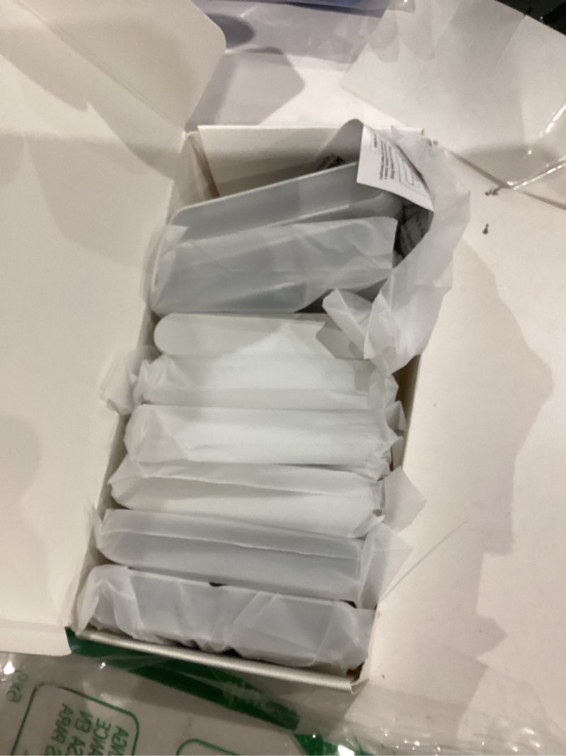 Condition photo showing As Is for WILLED Rechargeable Night Lights, Warm White Motion Sensor Night Lights, Wireless Stair Lights Indoor for Stairway, Hallway, Kitchen, Closet, Cabinet, Bedroom, Kids' Room(8-Pack) White 8 Pack