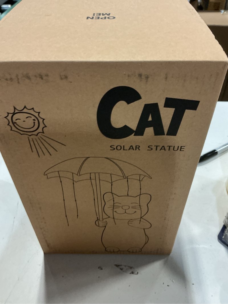 Condition photo showing New/Like New for Qeeman Cat Garden Statue Outdoor: Outside Decor Yard Patio Balcony Landscaping Lawn Figurine Ornaments - Birthday Gifts for Mom Grandma Women Dad Lover Sister