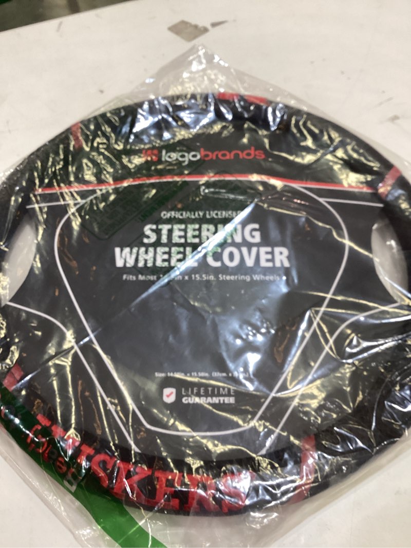 Condition photo showing Good Condition for fanmats ncaa unisex-adult embroidered steering wheel cover nebraska cornhuskers 15" x 15" black