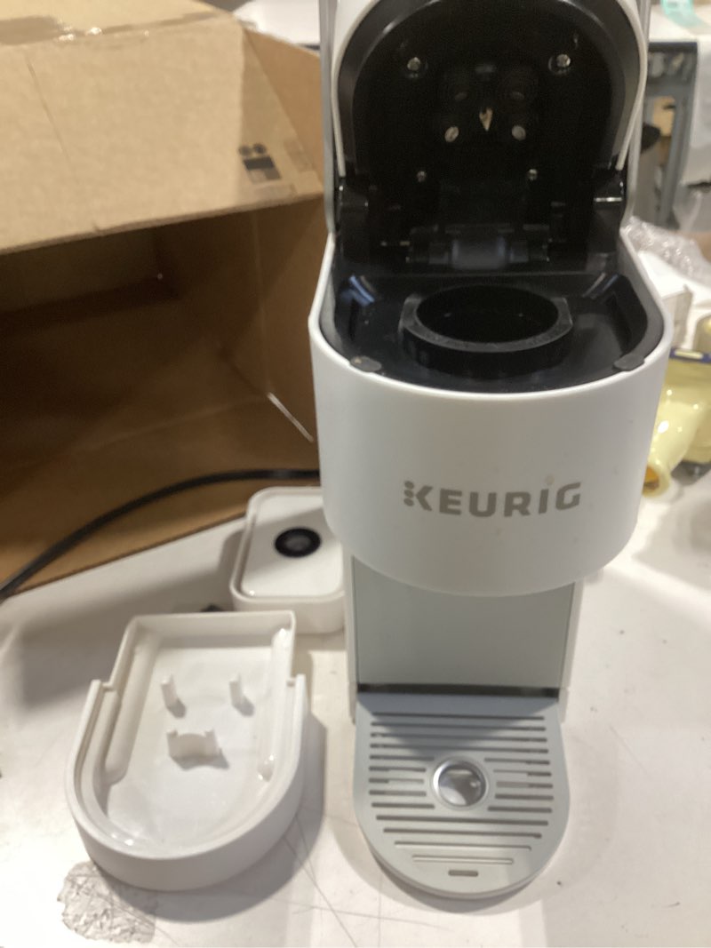 Condition photo showing As Is for Keurig K-Supreme Single Serve K-Cup Pod Coffee Maker, MultiStream Technology, 4 Brew Sizes, 66oz Dual-Position Removable Reservoir, White White Coffee Maker