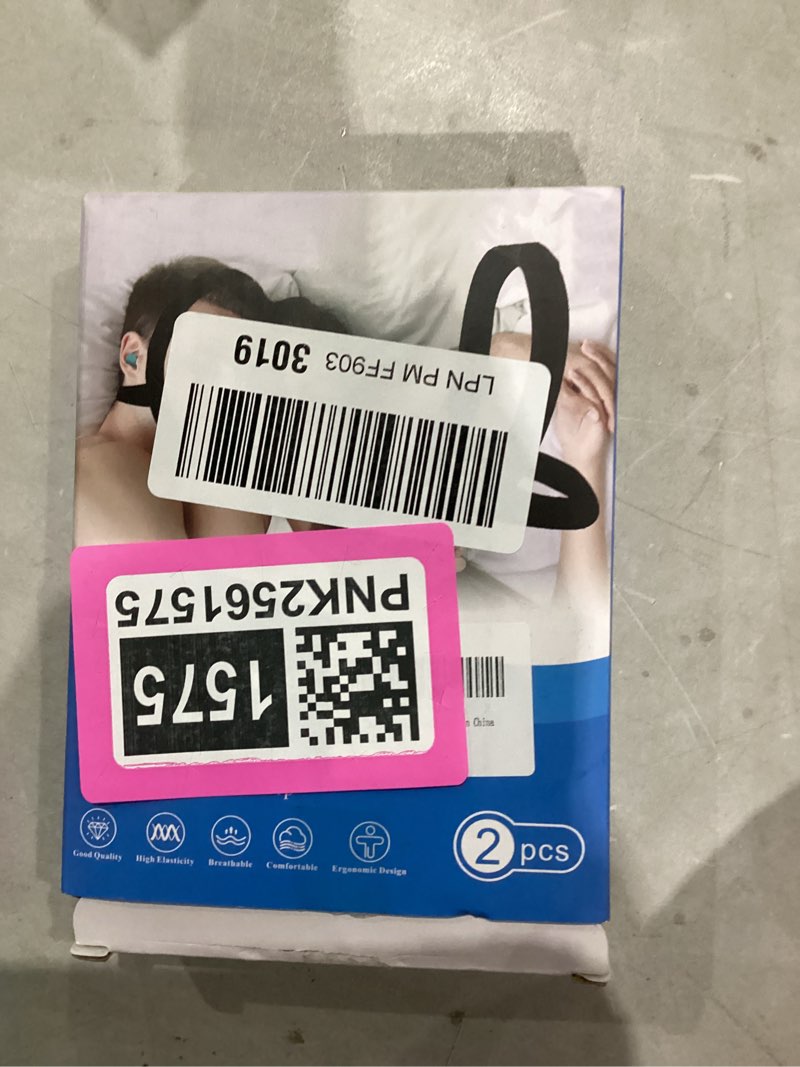 Condition photo showing Good Condition for Anti Snoring Chin Strap for Sleeping, 2 Pack Adjustable Jaw Support Strap to Keep Mouth Closed, Soft Snoring Solution for Men Women, Stops Snoring Dry Mouth, Comfort Fit Nighttime Sleeping Aid Black+blue L