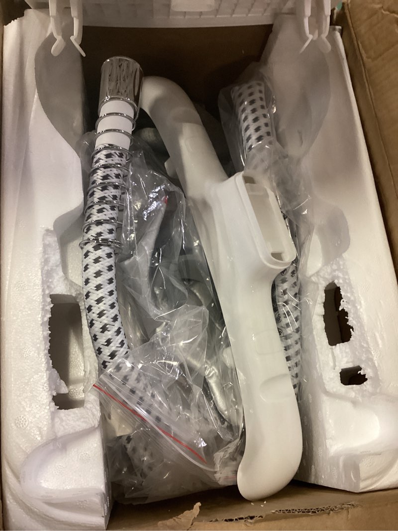 Condition photo showing As Is for hapais steamer for clothes,1800w standing garment steamer with 30s fast heat,2l tank for 1 hour,professional clothes steamers for 10 fabric modes,2-in-1 flat & hanging ironing gold