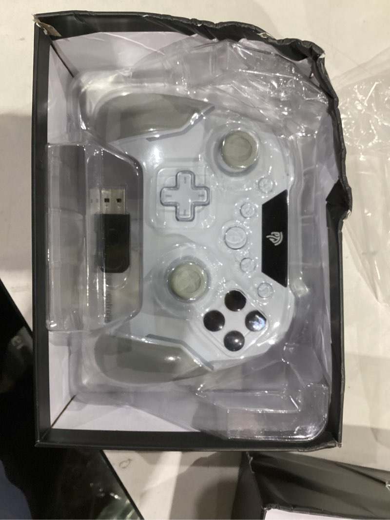 Condition photo showing As Is for EasySMX X20 Wireless Gaming Controller with RGB Backlit, 2-Stage Hall Effect Stick, 1000Hz Polling Rate, 6-Axis Gyro on Multi-Platform, Mech Buttons- Compatible with PC/Switch/Steam/Android white
