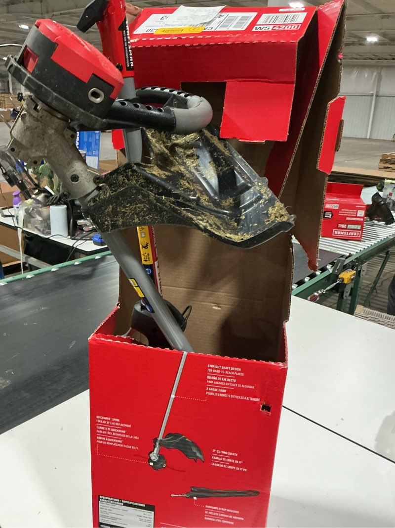 Condition photo showing Good Condition for craftsman ws4200 30-cc 4-cycle 17-in straight shaft attachment capable gas string trimmer