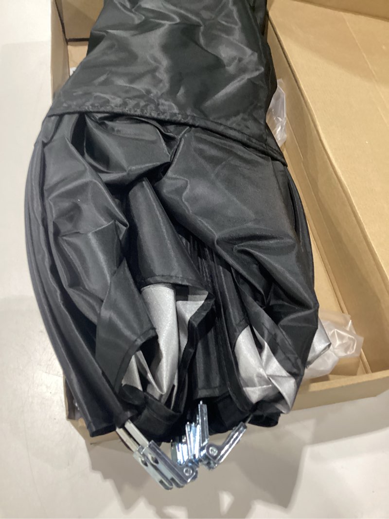 Condition photo showing Good Condition for xl universal chair umbrella canopy, extra large foldable portable upf 50+ chair sun shade attachment with adjustable clamp fits most brands’ beach, outdoor, travel, fishing, patio, pool, zero gravity xl black_1pack