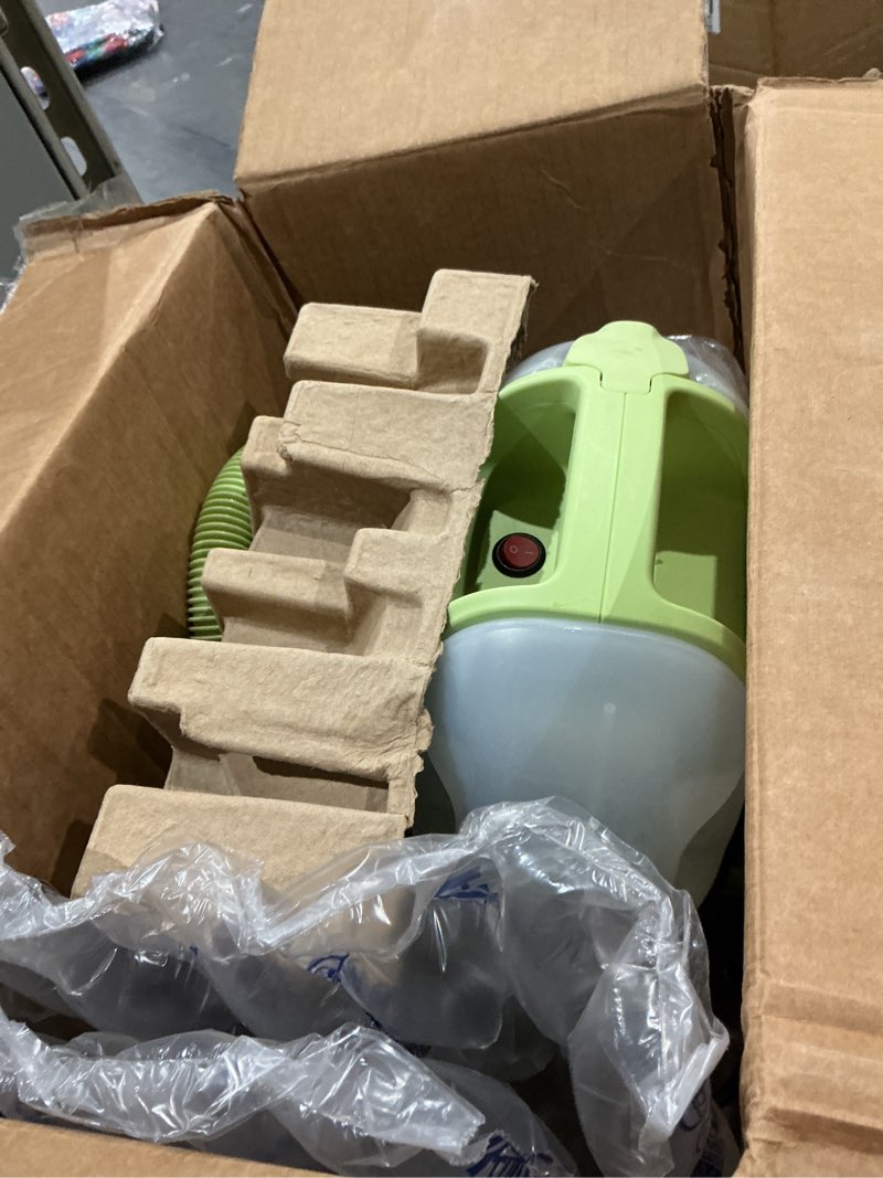 Condition photo showing As Is for bissell little green mini portable carpet and upholstery deep cleaner, car/auto detailer, with hydrorinse self-cleaning tool and 4" tough stain tool, tea green, 4075