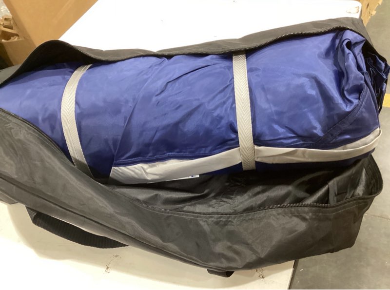 Condition photo showing As Is for unicamper 12x12ft pop up canopy, navy