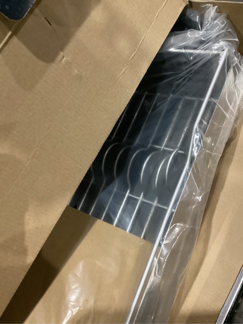 kitchenaid large capacity full size rust resistant dish rack with angled drain board and removable f