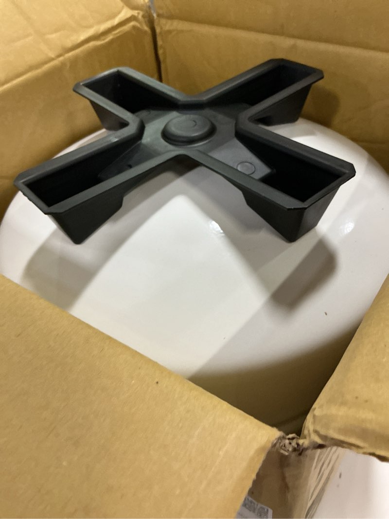 Condition photo showing As Is for iSpring T32M Pressurized Water Storage Tank with Ball Valve for Reverse Osmosis RO Systems, 4 Gallon, 1/4" Tank Valve Included, White 4 Gallons