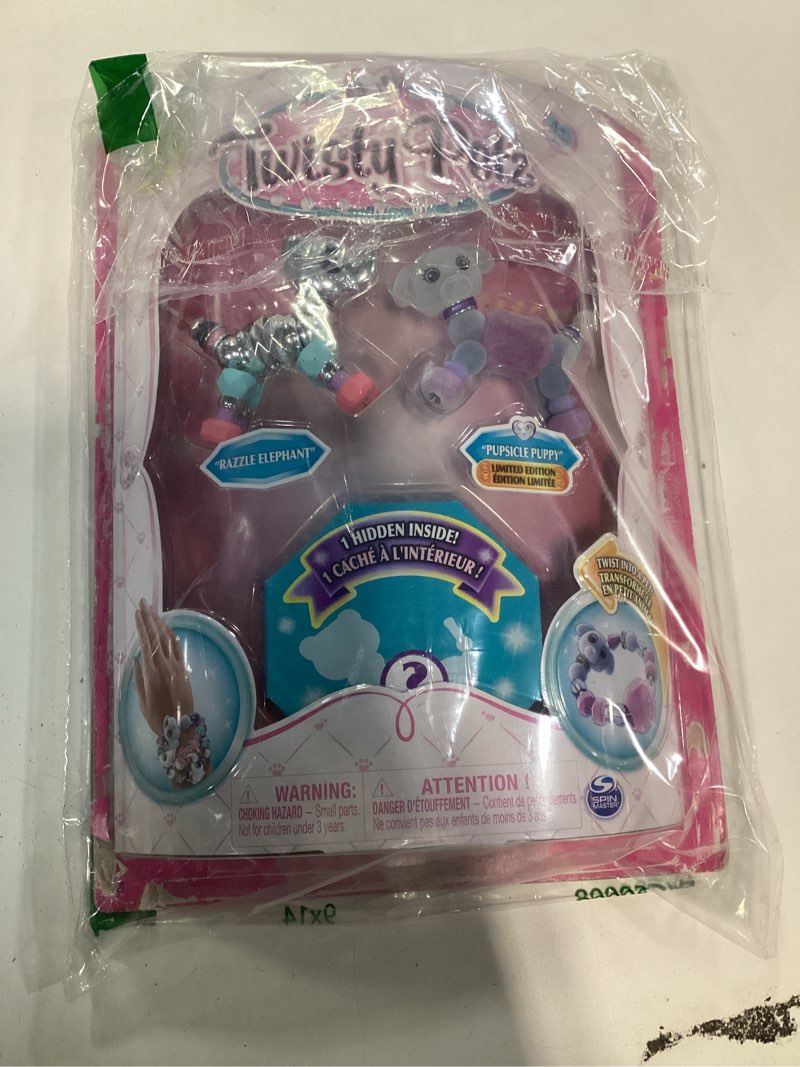 Condition photo showing New/Like New for Twisty Petz – 3-Pack – Razzle Elephant, Cakepup Puppy and Surprise Collectible Bracelet Set for Kids
