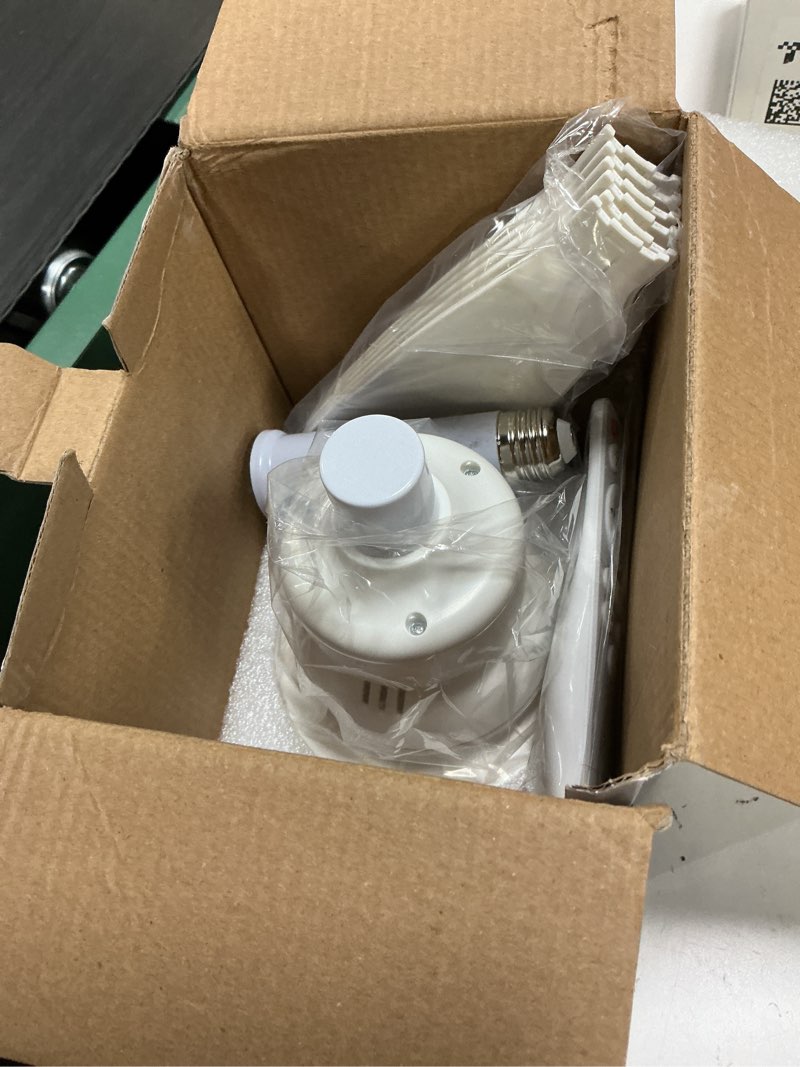 Condition photo showing As Is for breeze socket fan light with remote,portable small ceiling fans with lights bulb for bedroom,kitchen,living room,20\\\"screw in ceiling fan in light socket for e26 base 40w/3000k-6000k dimmable