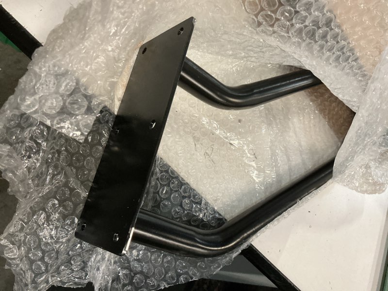 Condition photo showing Good Condition for handrails wall mount stair safety handle non-slip step metal u-shape grab yard mounted garage porch garden hand railings powder coated heavy duty indoor or outdoor safe bars black for 1 to 3 steps 1 pack 16"