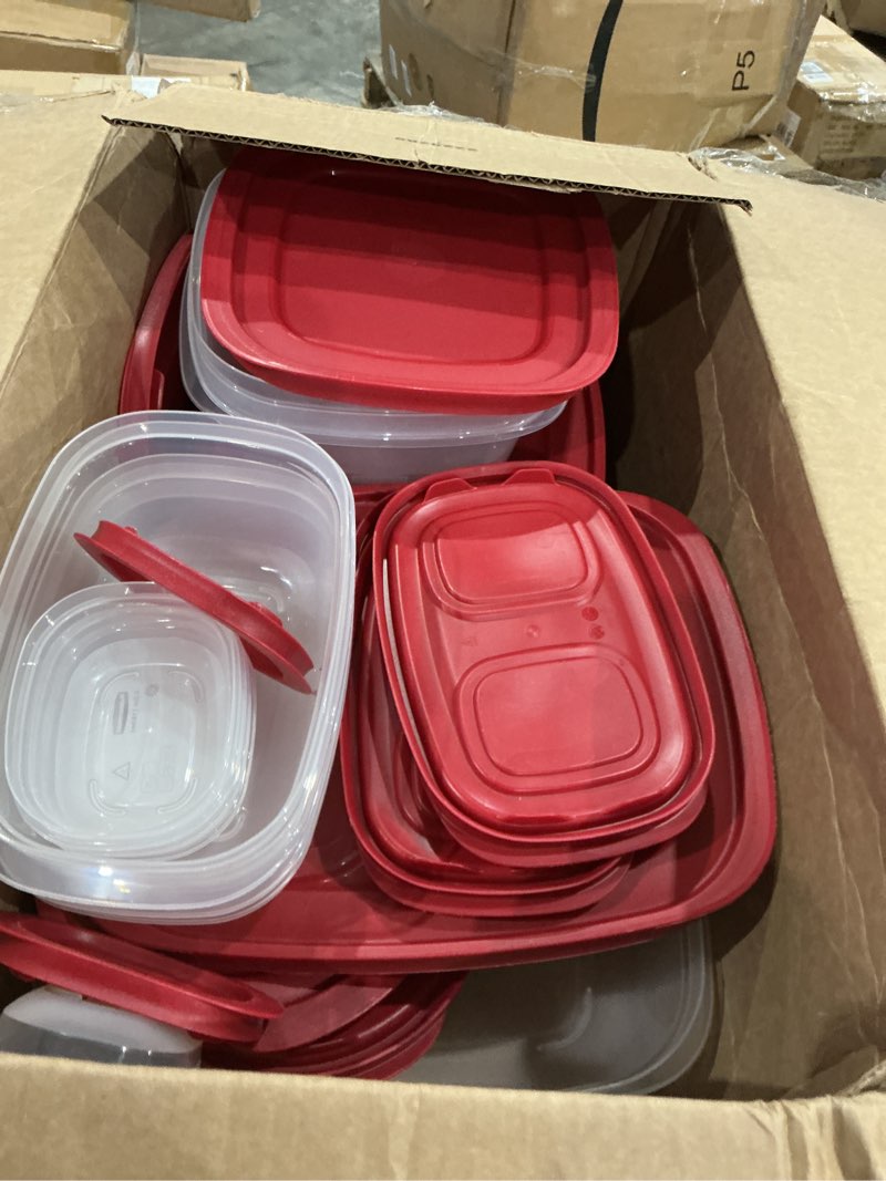 Condition photo showing Good Condition for rubbermaid easystore containers, 44-piece set, food storage containers with lids