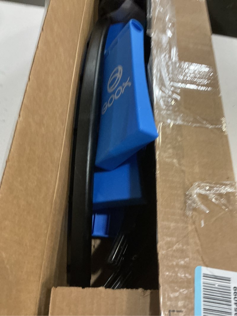 Condition photo showing As Is for GOOX Outdoor Beach Ball Games with Carrying Bag, 3 Balls, Net and Strip Light (ONLY for Light Up Set)- Roundnet Game Set for Family - Played Outdoors, Indoors, Beach, Lawn, Yard and Park blue