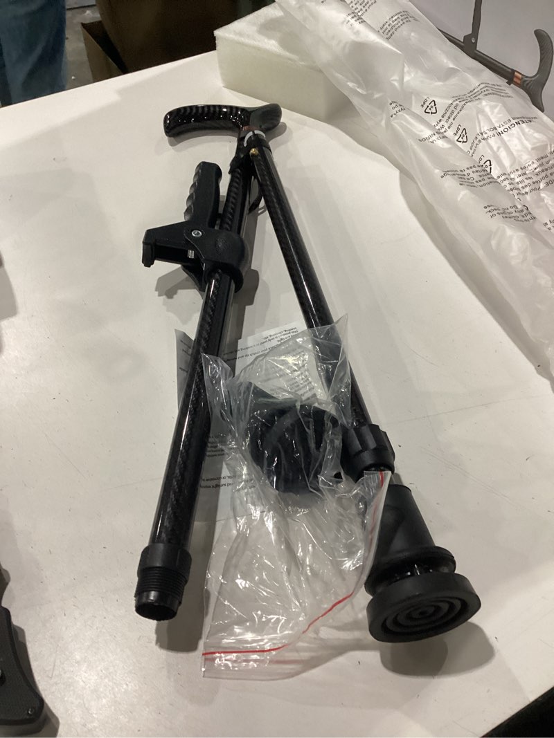 Condition photo showing Good Condition for carbon fiber walking cane for seniors - lightweight adjustable mobility cane with ergonomic assist handle & grip for elderly men and women