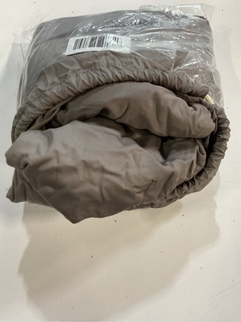 Condition photo showing As Is for quince bamboo deluxe bedding bundle, king, stone 4pcc