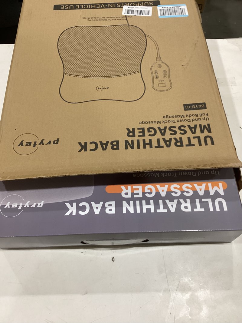 Condition photo showing New/Like New for Back Massager, Rolling Up and Down Back Massager with Heat, Back Massage 4D Kneading for Pain Relief Deep Tissue, Ultrathin Shoulder Massager Gift for Women Men Parents Christmas