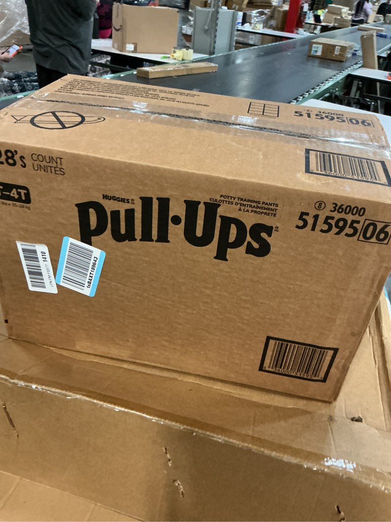 Condition photo showing New/Like New for Pull-Ups Girls' Potty Training Pants, Size 3T-4T Training Underwear (32-40 lbs), 112 Count (4 Packs of 28) 3T-4T 112
