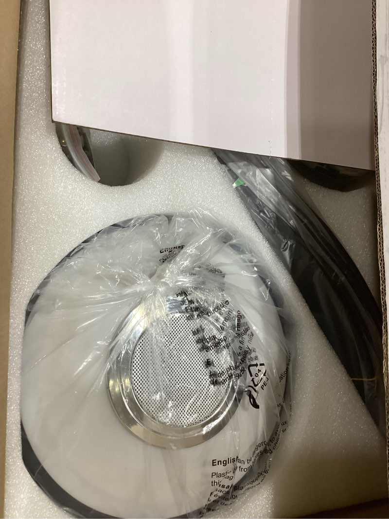 Condition photo showing Good Condition for kviflon 46" ceiling fans with rgb lights remote/app control, low profile, 3 cct dimmable white lights+rgb ring lights+music player, 5 reversible plastic blades 6 speeds for kidsroom, black black rgb 46 in - 5 blades