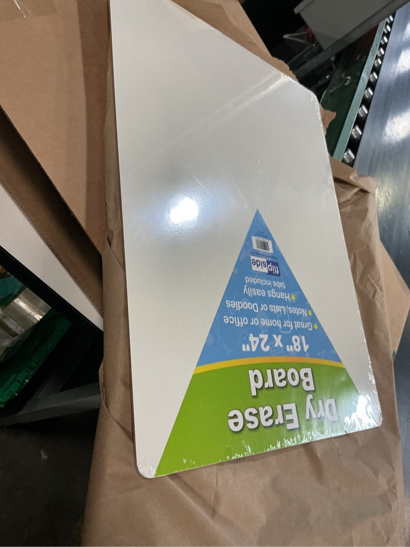 Condition photo showing New/Like New for flipside, flp10085, unframed dry erase board, 1 each, 18 x 24 in, white white 18"w x 24"h