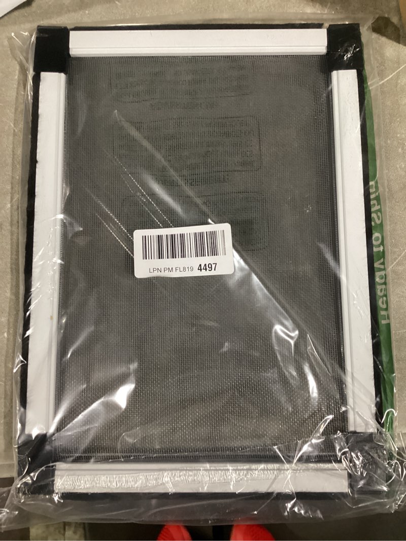 Condition photo showing Good Condition for flyzzz adjustable window screen for home , miny expandable window screens 10" h x fits 14" to 24" w | stop & measure before buying | perfect for bathroom & basement windows [for small windows only] 9.84 inches high by 14-24 inches wide 1 pack